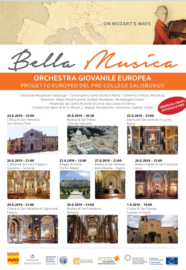 immagine BELLA MUSICA ORCHESTRA GIOVANILE EUROPEA MOZARTEUM SALISBURGO  24 Agosto ore 21 Chiesa San Francesco