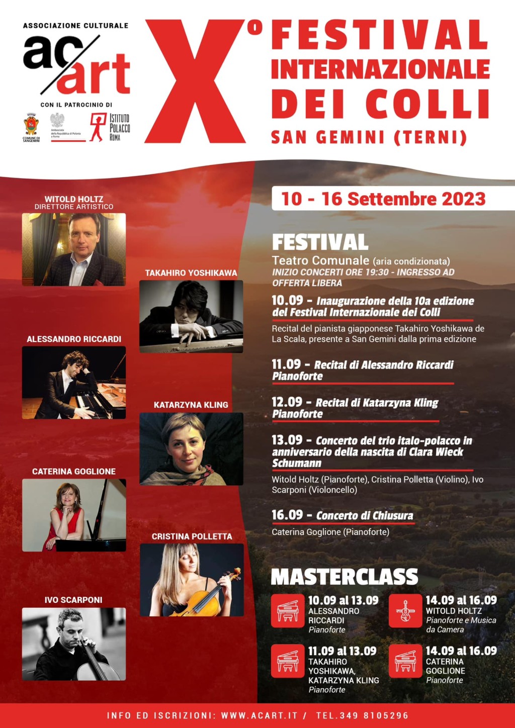 immagine X FESTIVAL INTERNAZIONALE DEI COLLI SAN GEMINI 10 - 16 Settembre 2023 Teatro comunale
